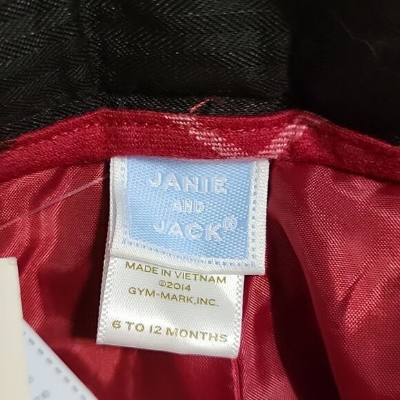 JANIE AND JACK RED PLAID WOOL PANTS, SIZE 6-12 MONTHS, NEW! - Picture 8 of 12